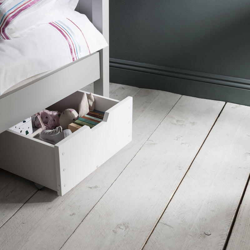 Star Under Drawer Trundle in Classic White