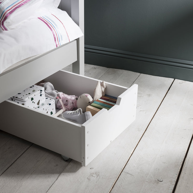 Star Under Drawer Trundle in Classic White