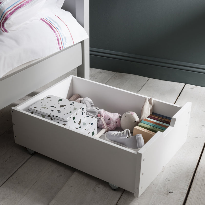 Star Under Drawer Trundle in Classic White