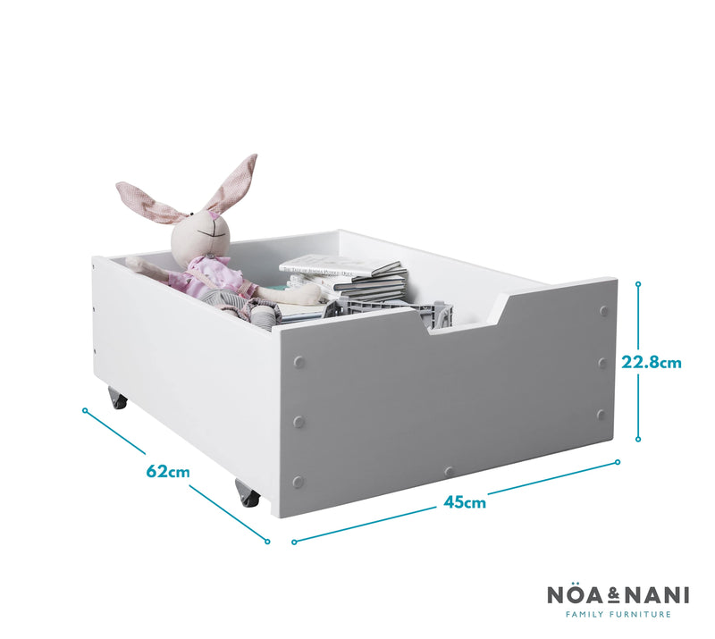 Star Under Drawer Trundle in Classic White