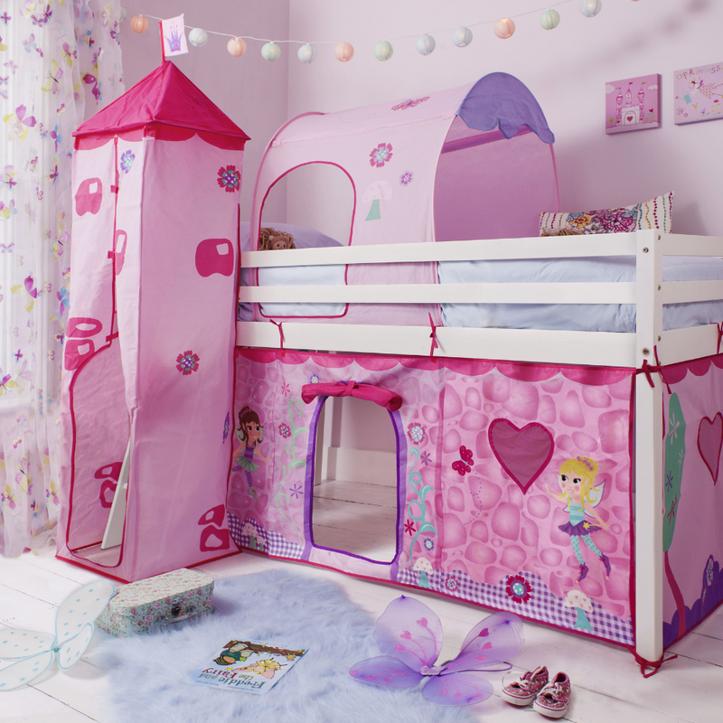 Pink tent bed hot sale