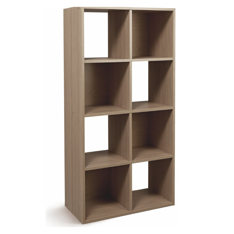 8 Cube Storage Unit - Oak Effect 17160998 (Open Box- See T's & C's for details)