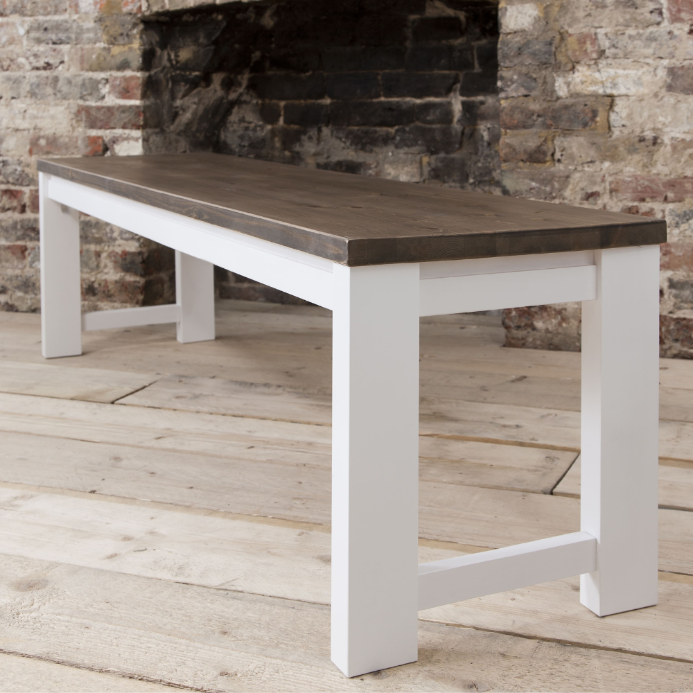 Hever Bench Dark Pine