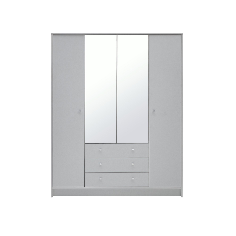 Brisbane 4 Door 3 Drawer Wardrobe - Oak 15822568 (Open Box- See T's & C's for details)