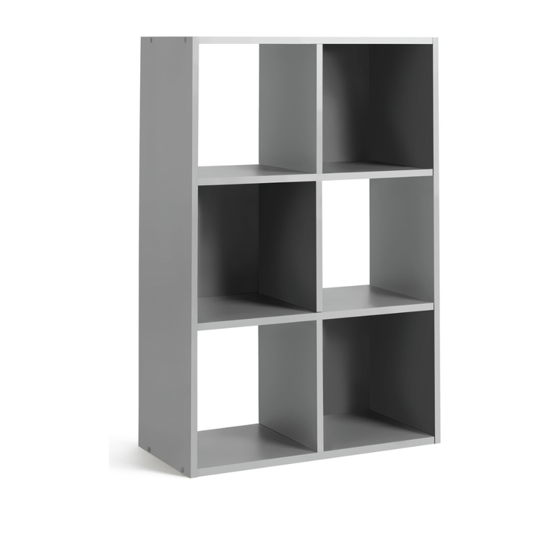 6 Cube Storage Unit - Grey 14496847 (Open Box- See T's & C's for details)