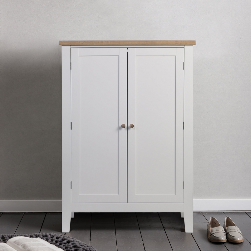 Jäkkvik Shoe Storage Cabinet in Classic White