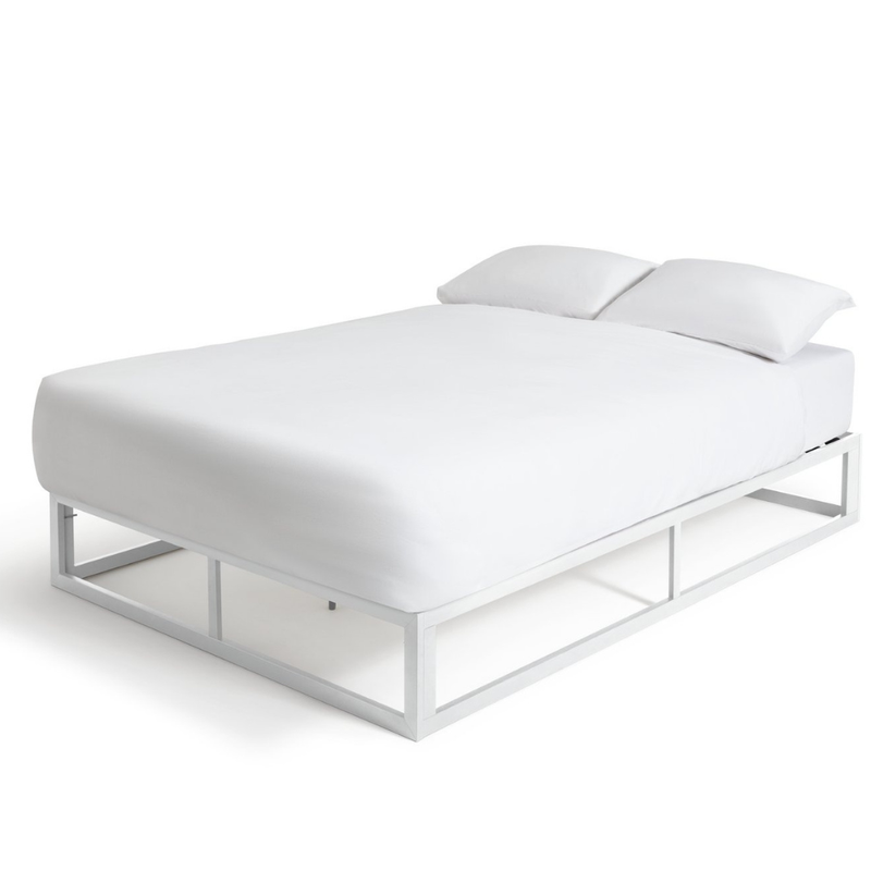 Platform Small Double Metal Bed Frame - White 12251637 (Open Box- See T's & C's for details)