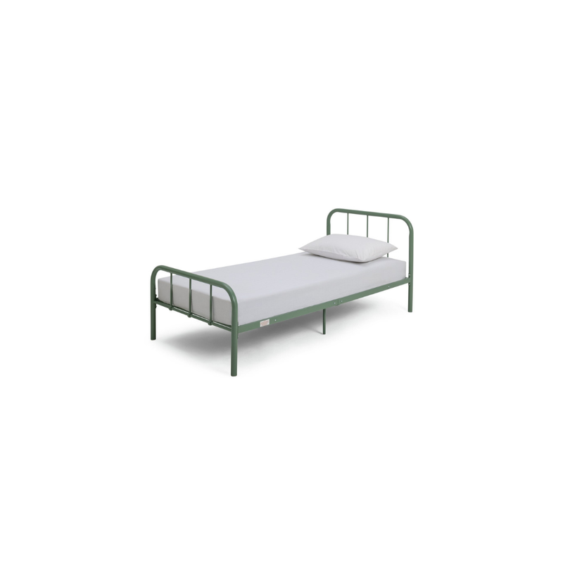Charlie Single Metal Bed Frame - Green 13138986 (Open Box- See T's & C's for details)
