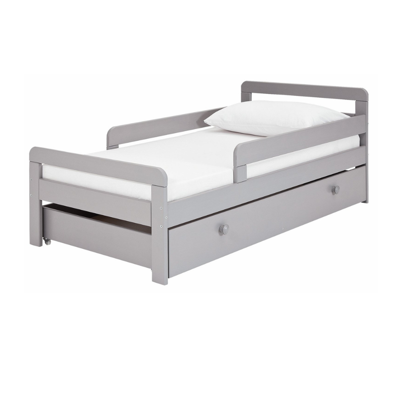 Habitat Ellis Toddler Bed Frame with Drawer - Grey 11178759 (Open Box- See T's & C's for details)