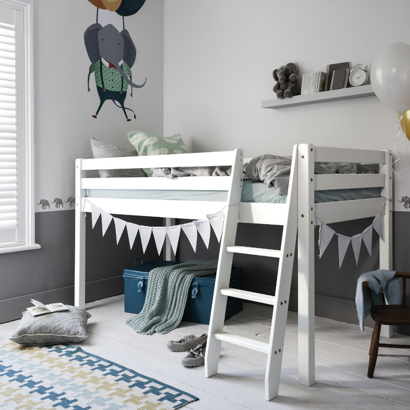 Ontario Cabin Bed Midsleeper Shorty in Classic White