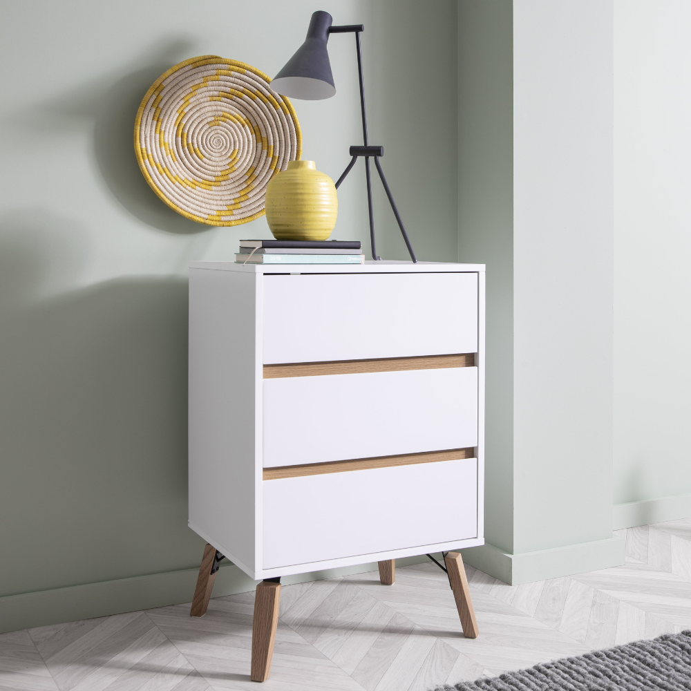 Otto Chest Drawers Tall 3 Drawer Classic