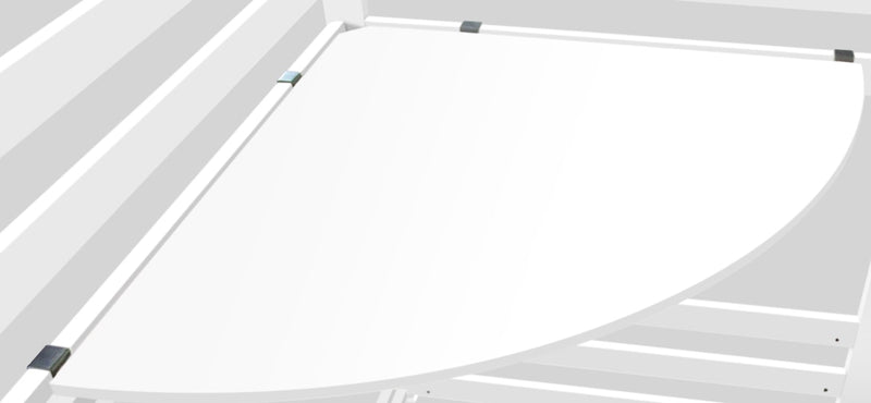Thomas High Sleeper Cabin Bed with Thom Desk in Classic White