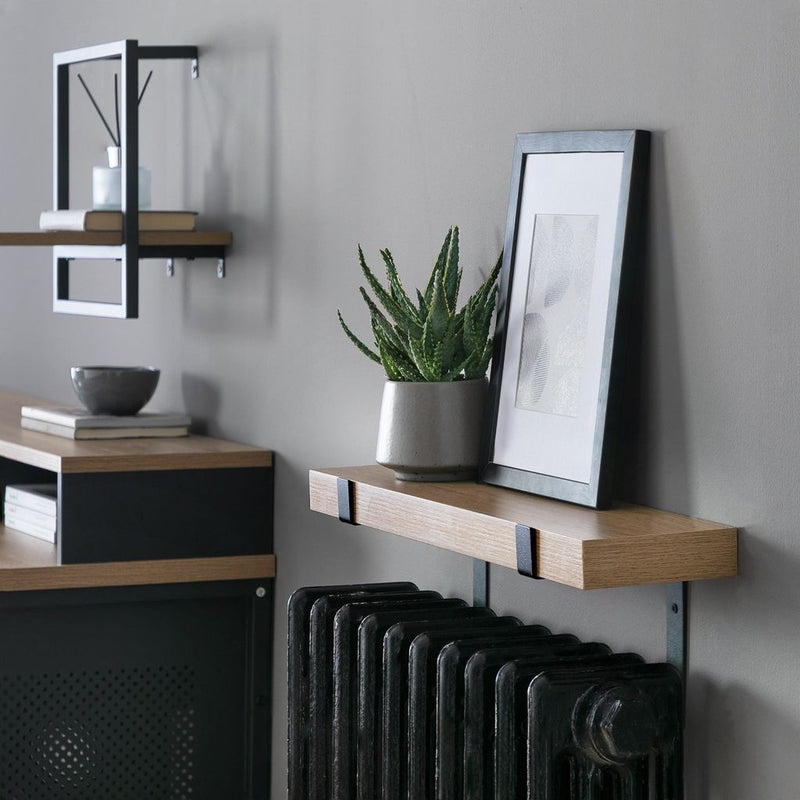 Loft Living 60cm Radiator Shelf - Oak 15664094 (Open Box- See T's & C's for details)