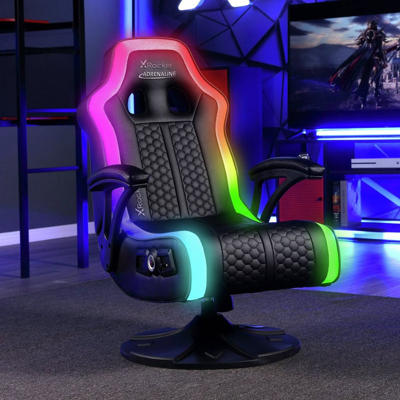 X Rocker Bolero RGB LED Stereo Audio Chair 15799529 (Open Box- See T's & C's for details)