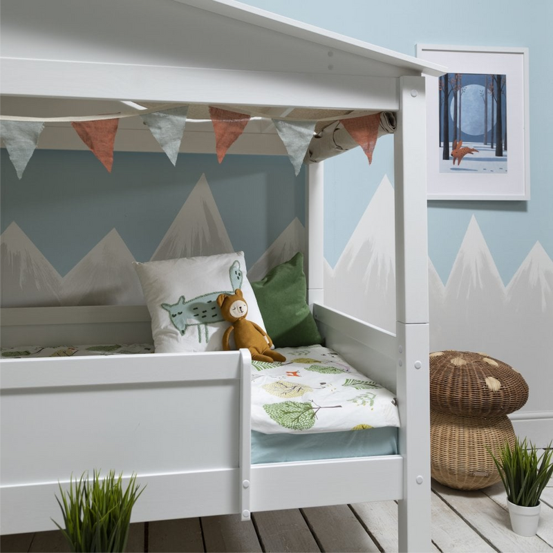 Inka Treehouse Bed Low in Classic White