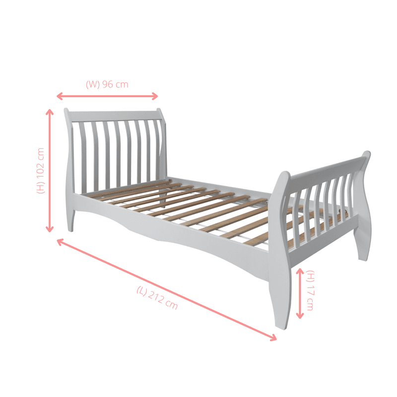 Childrens sleigh discount bed