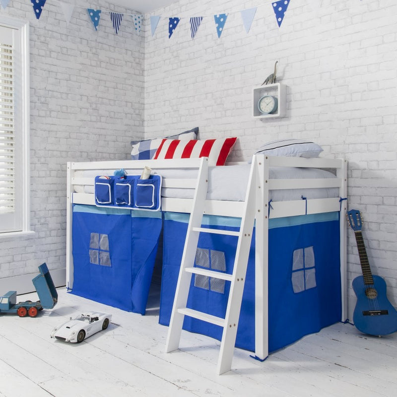 Bed Tidy in Blue with Pockets Bed Organiser