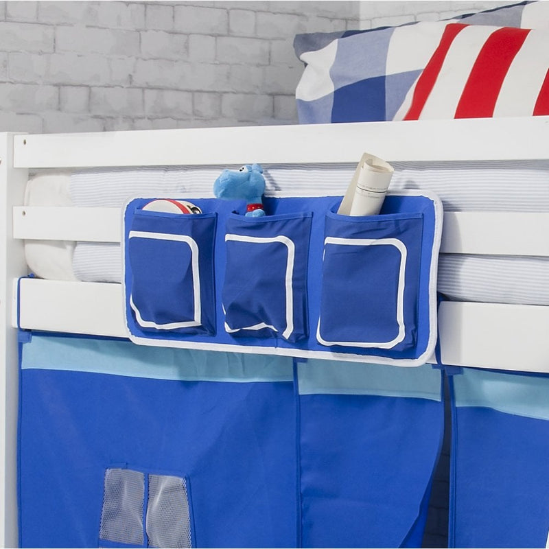 Bed Tidy in Blue with Pockets Bed Organiser