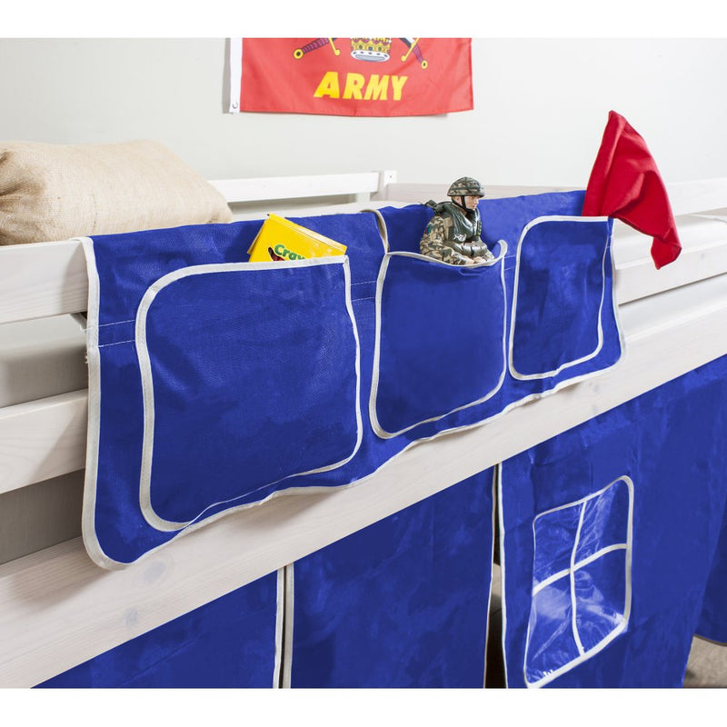 Bed Tidy in Brilliant Blue Design with Pockets Bed Organiser