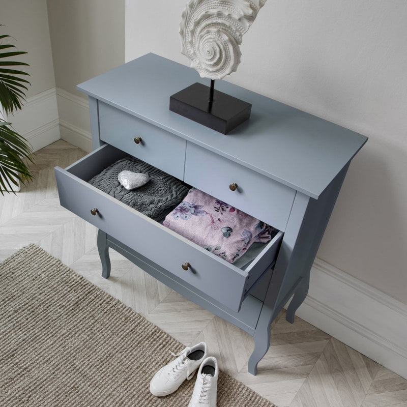 Camille Chest of Drawers 3+2 Drawer in Silk Grey