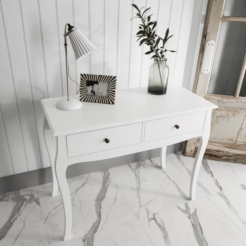 Camille Console Table in Classic White