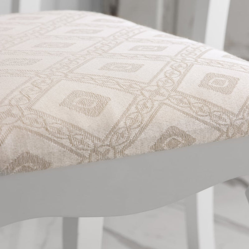 Camille Dressing Table and Stool in Classic White