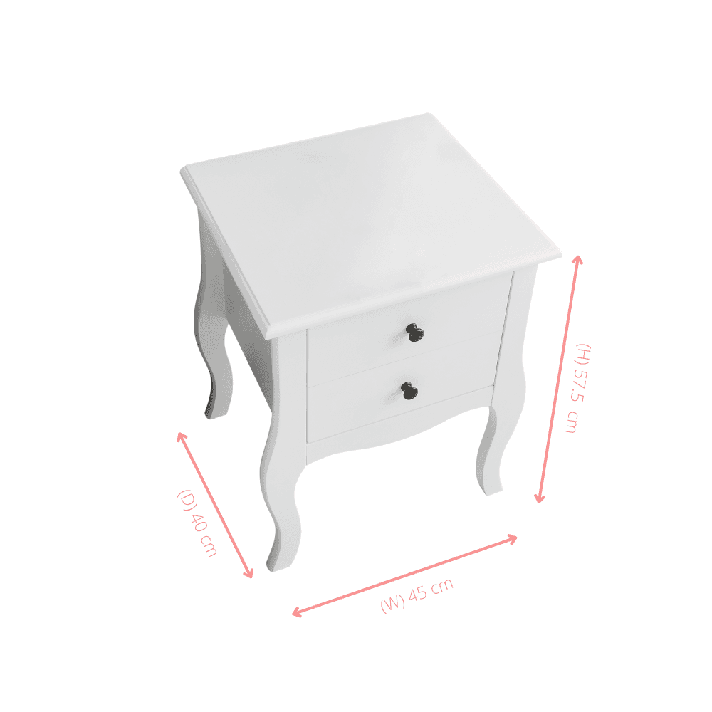 Camille Side Table Chest 2 Drawer Noa Nani