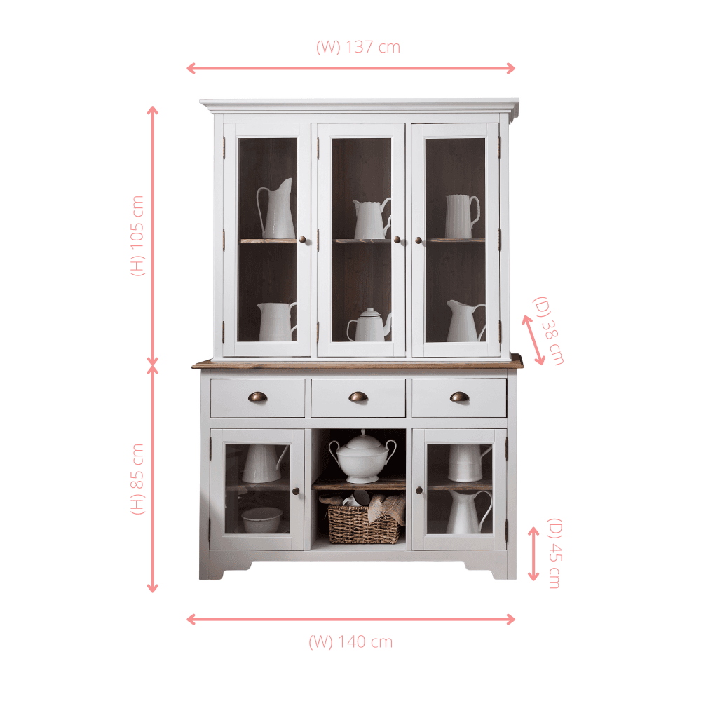 Welsh dresser with glass doors deals