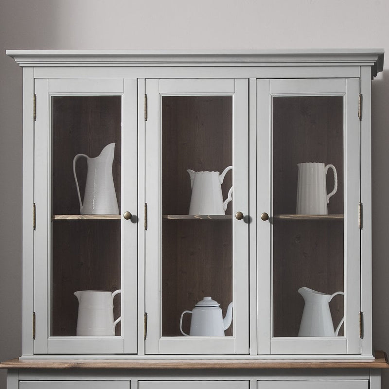 Canterbury Dresser Top Large in Grey and Dark Pine