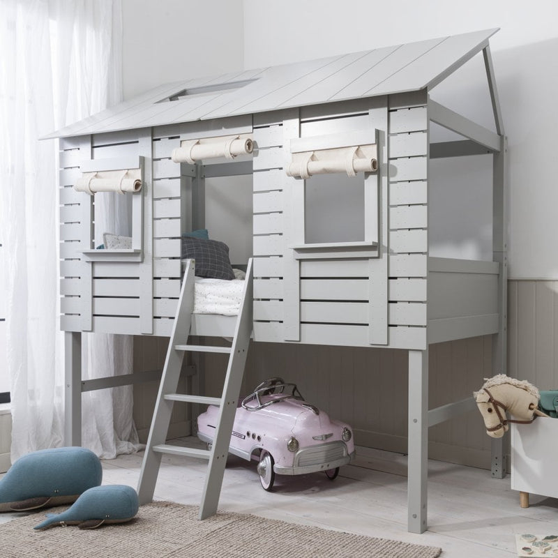 Christopher Treehouse Midsleeper Bed in Silk Grey