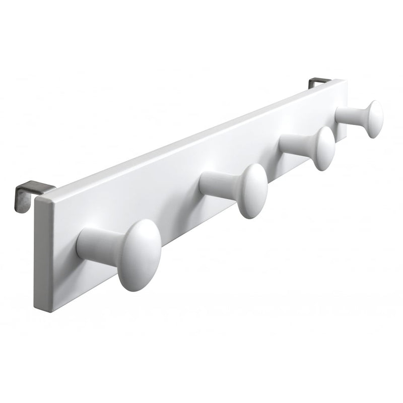 Coat hook Peg Rail for Bunk Beds and Cabin beds Kids bed in Classic White