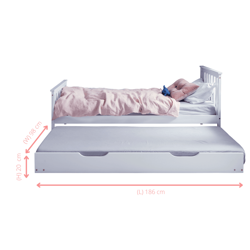 Single Bed Dorset with Pull Out Spacesaver Trundle Noa Nani