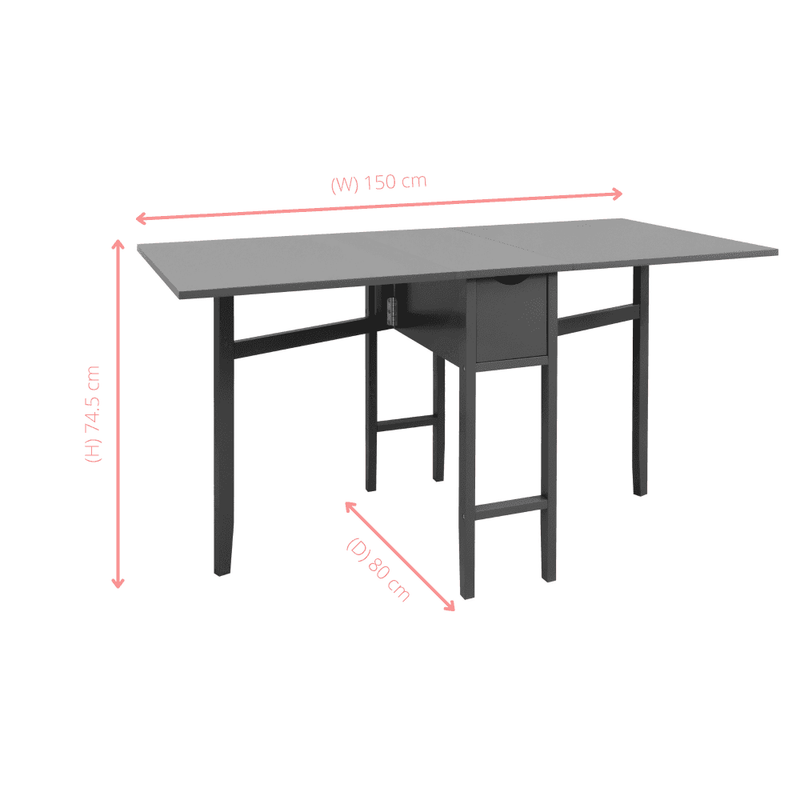 Ikea fold out table with drawers deals