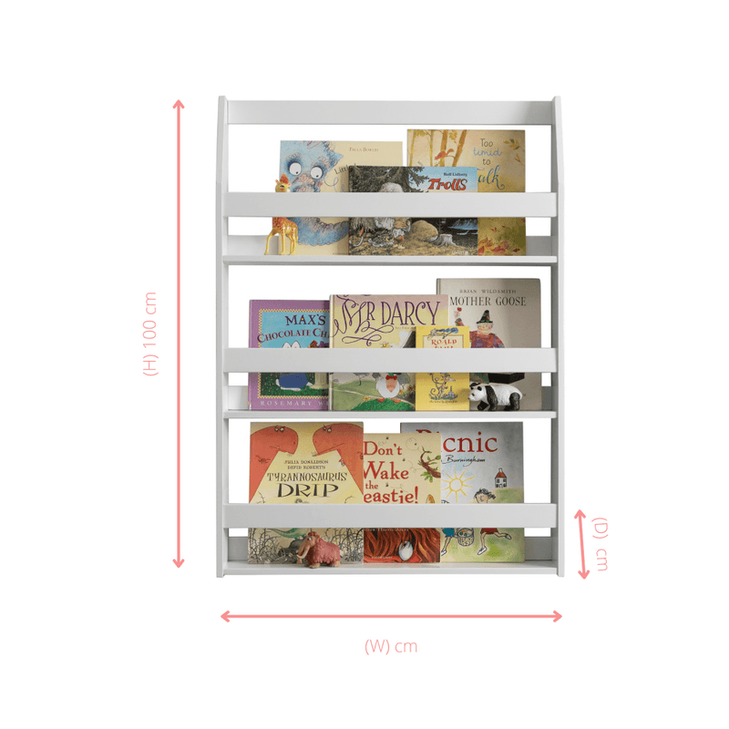 Hakan Display 3 Shelf Bookcase Wall Mounted Noa Nani