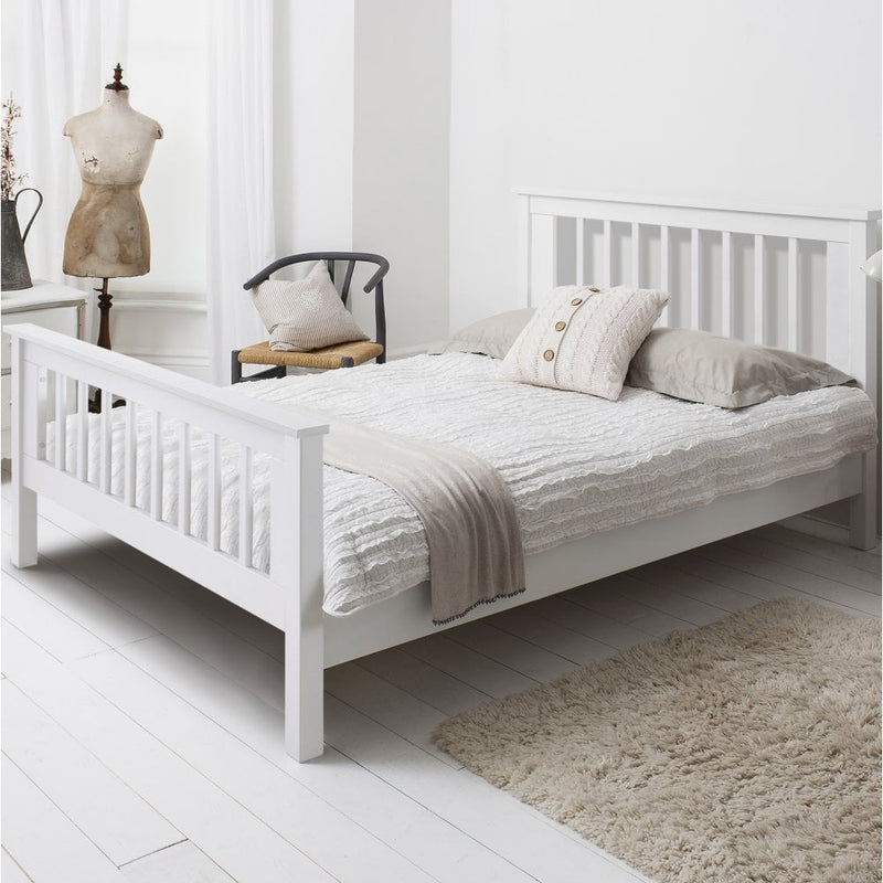 Hampshire Double Bed Frame in Classic White
