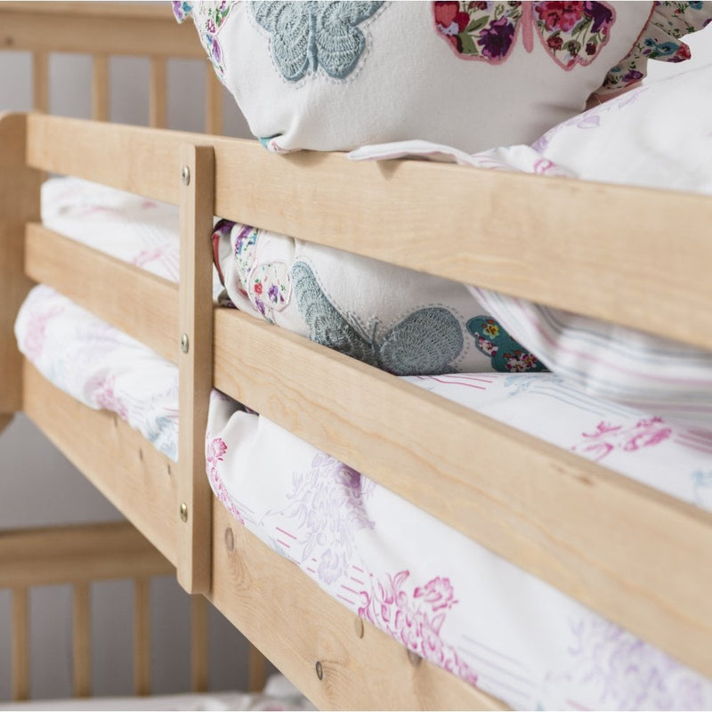 Hanna Triple Bunk Bed with Single and Double Bed in Natural Pine