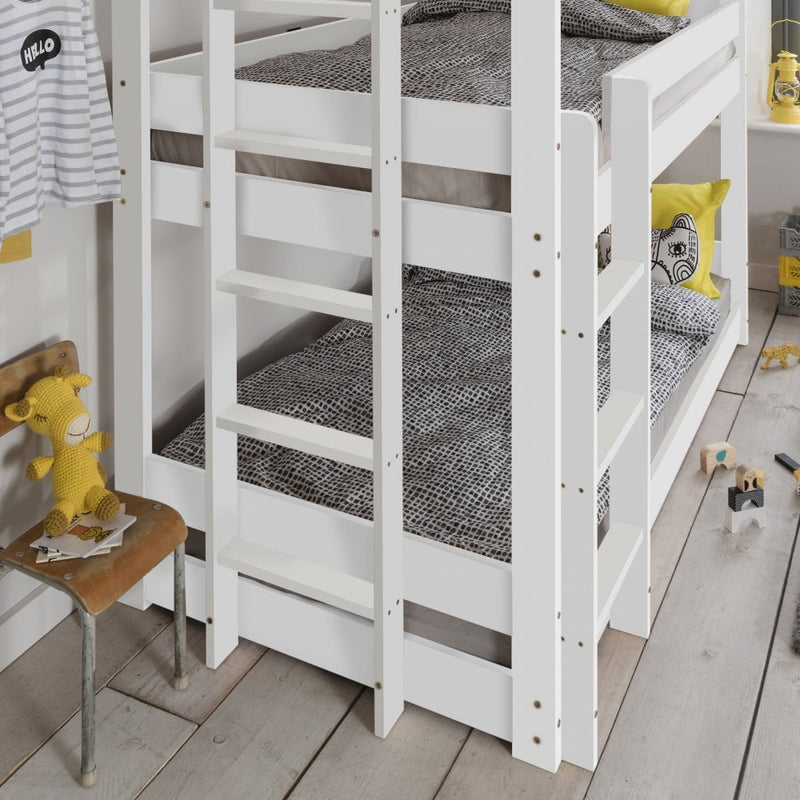 Henrik Triple Bed Bunk Triple Sleeper in Classic White