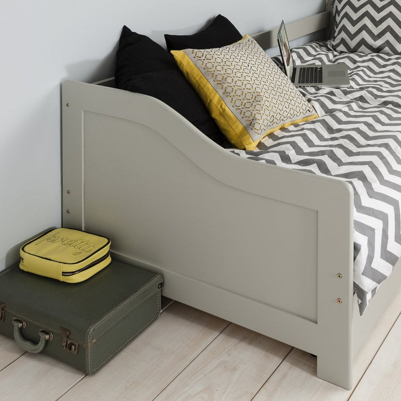 Hove Day Bed with Pullout Trundle in Silk Grey