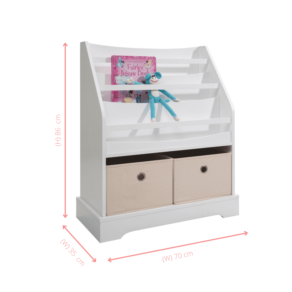 Kmart top white drawers