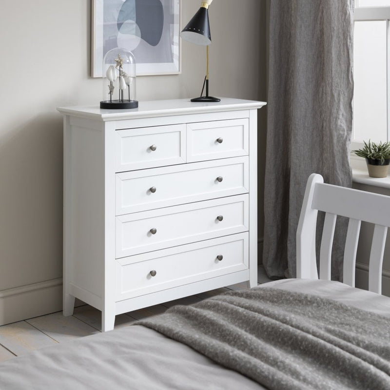 Karlstad Chest of Drawers 2+3 Drawer in Classic White