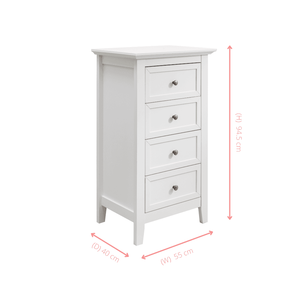 Karlstad Chest of Drawers 4 Drawer Tall Noa Nani