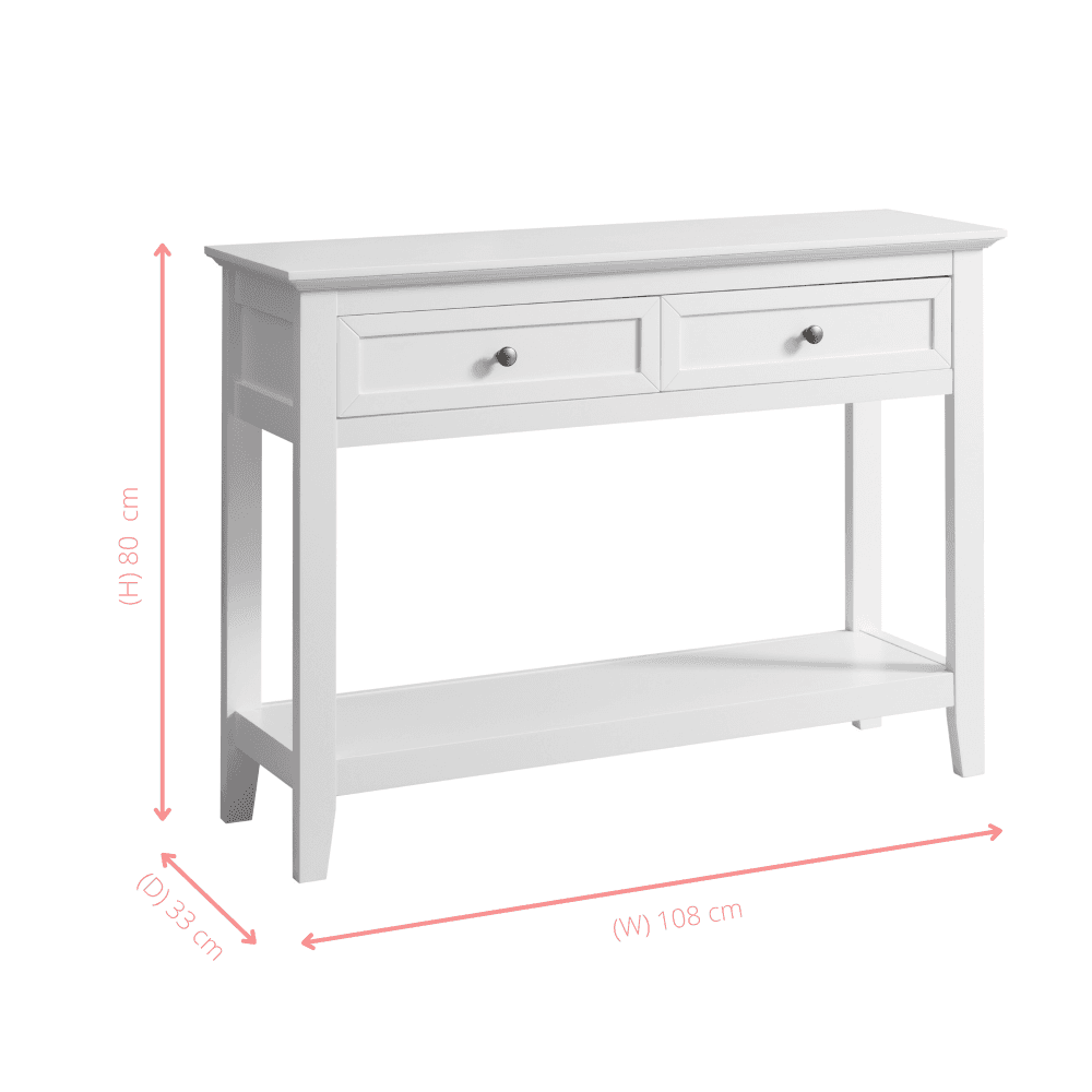 Karlstad Console Hallway Table with 2 Drawers Noa & Nani