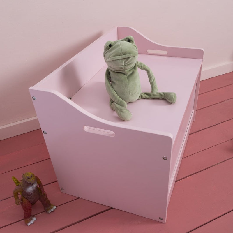 Lola Toy Box Toy Storage Organiser in Blush Pink