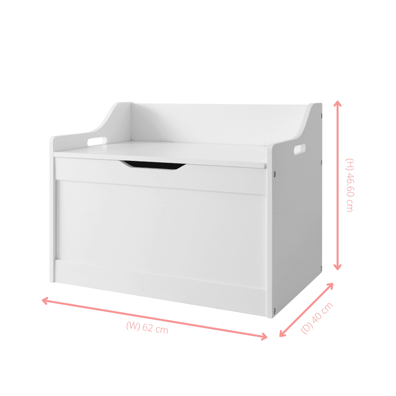Lola White Toy Box Toy Storage Organiser Noa Nani