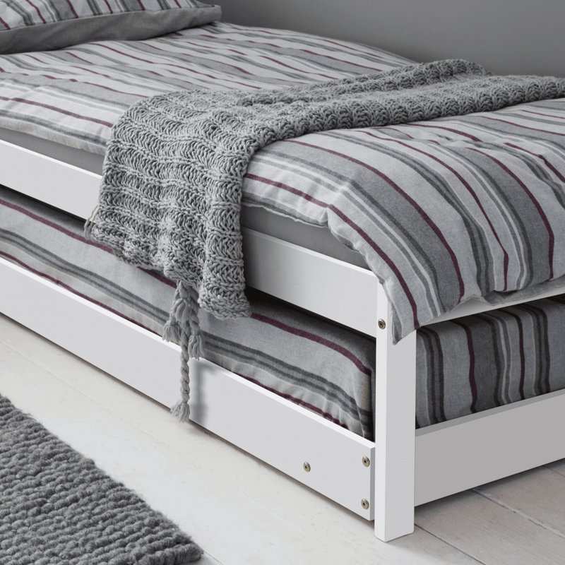 Matheus Pull Out Trundle Bed in White Noa Nani