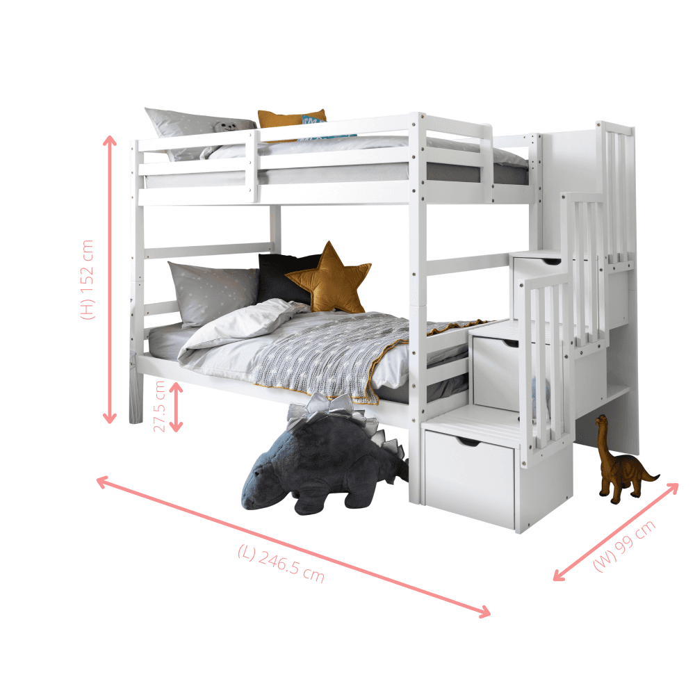 Maya Bunk Bed in White Noa & Nani