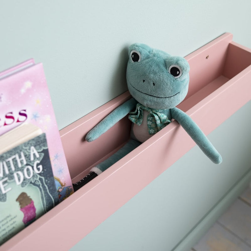 Mia Trough Floating Storage Shelf in Contemporary Pink