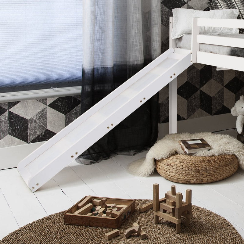 Moro Cabin Bed Midsleeper with Slide in Classic White