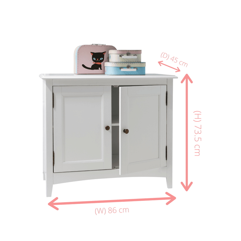 White outlet underbed storage