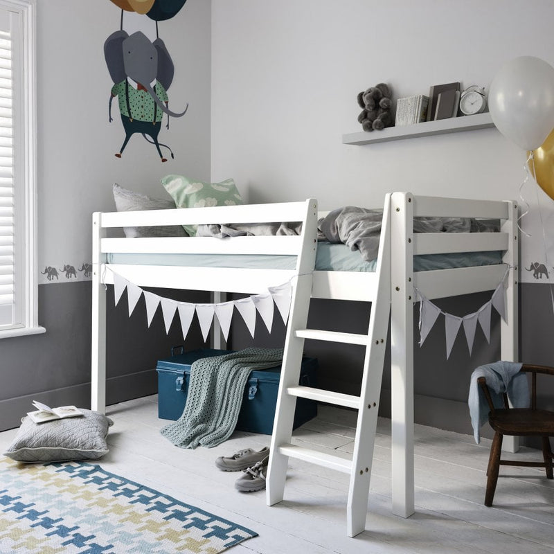 Ontario Cabin Bed Midsleeper Shorty in Classic White